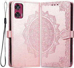 Klapkové puzdro pre Motorola Edge 50 Fusion 5G, Mandala, ružové