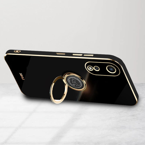 Obal na mobil pre Oppo A78 5G, Electro Ring, čierne