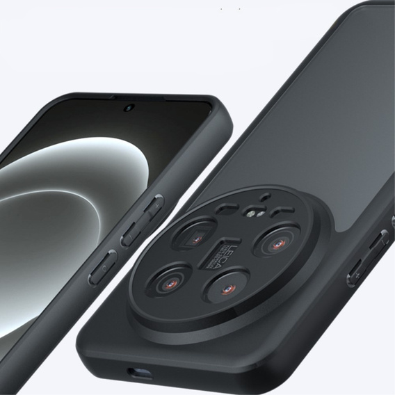 Puzdro pre Xiaomi 14 Ultra, Fusion Hybrid, s ochranou fotoaparátu, transparentné / čierne