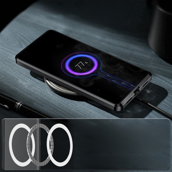 Ochranné puzdro na fotoaparát pre Samsung Galaxy S23 Plus, CamShield MagSafe, transparentné / čierne