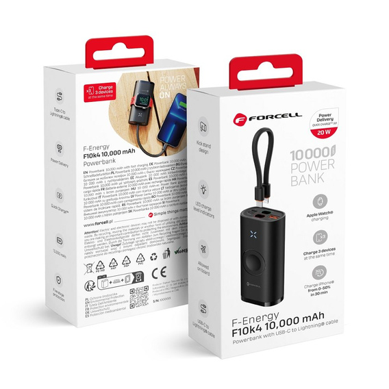 Powerbanka Forcell F-Energy 10000 mAh s nabíjačkou Apple Watch