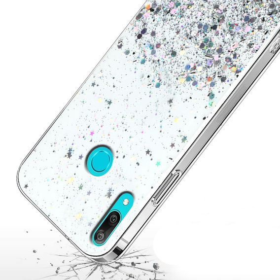 Obal na mobil pre Huawei Y6 2019 / Honor 8A, Glittery, priehľadné