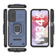 Puzdro pre Samsung Galaxy M34, KickStand Camera Lens, modré
