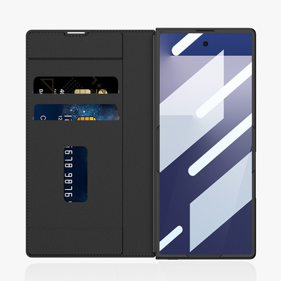 Peňaženkové puzdro s chlopňou čierne pre Samsung Galaxy Z Fold 7 5G