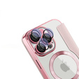 Klapkové puzdro pre iPhone 16 Pro Max, RFID Wallet MagSafe CamShield, ružové
