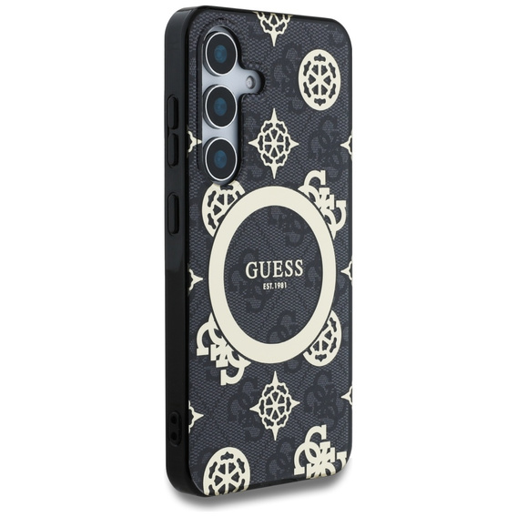 GUESS Magnetické puzdro IML Peony pre Samsung Galaxy S25