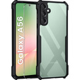 Puzdro pre Samsung Galaxy A56, AntiDrop Hybrid, čierne + tvrdené sklo 9H