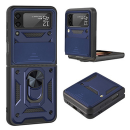 Obal na mobil pre Samsung Galaxy Z Flip3 5G, CamShield Slide, modré
