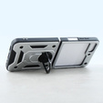 Pancierované obal na mobil pre Samsung Galaxy Z Flip5 5G, Nox Case Ring, strieborné