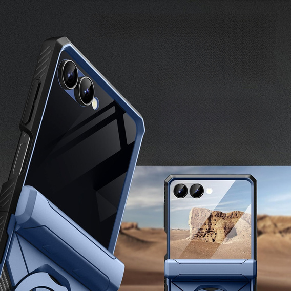 Puzdro Tongate MECH s MagSafe pre Samsung Galaxy Z Flip7 FE / Z Flip6, zelené