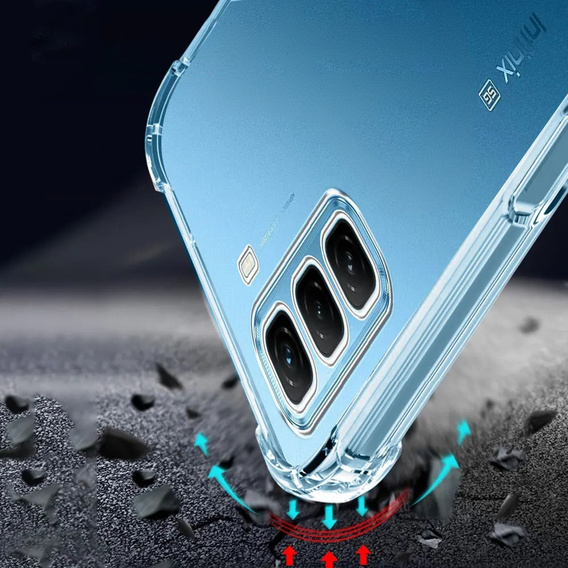 Obal na mobil pre Infinix Hot 50 Pro+ 4G, Dropproof, priehľadné