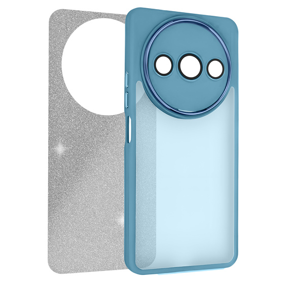 Obal na mobil pre Xiaomi Redmi A3, Glittery Powder, modré