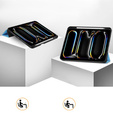 Puzdro pre iPad Pro 11" 2024 (5 gen.), Smartcase s priestorom pre stylus, modré