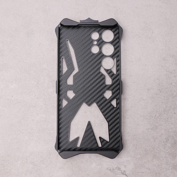 Pancierované puzdro pre Samsung Galaxy S23 Ultra, Aluminum Alloy, čierne