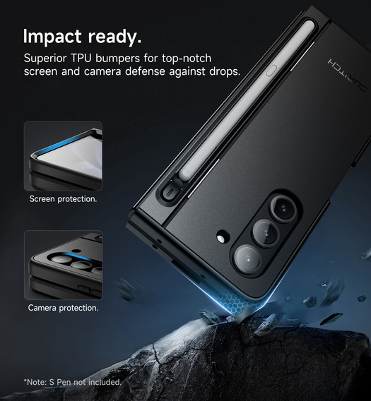 Puzdro Suritch Full Body s podstavcom a držiakom na stylus pre Samsung Galaxy Z Fold5