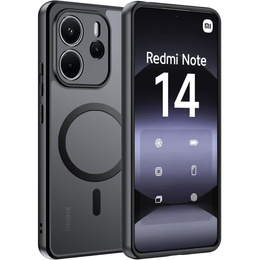 Puzdro pre Xiaomi Redmi Note 14 4G, pre MagSafe, ERBORD Matt Case, čierny + sklo na displej
