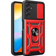 Obal na mobil pre Samsung Galaxy A14 4G/5G, CamShield Slide, červené