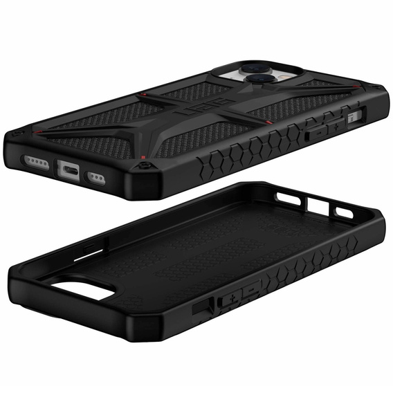 Puzdro Urban Armor Gear pre iPhone 14 Plus, Monarch, Kevlar čierne