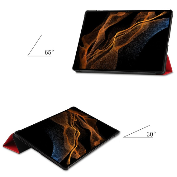 Puzdro pre Samsung Galaxy Tab S9 Ultra, Smartcase, červené
