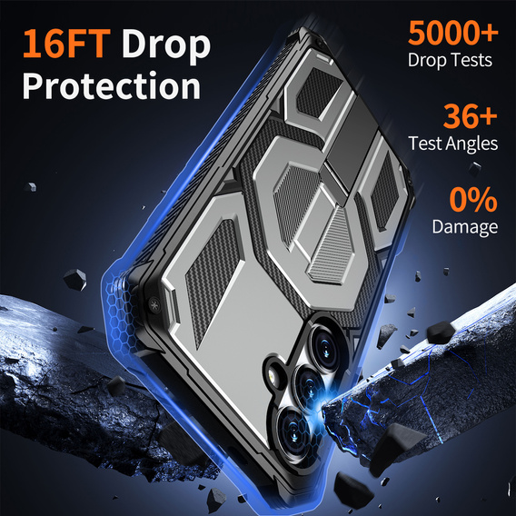 Ochranné puzdro kompatibilné s MagSafe so stojanom pre Samsung Galaxy S25 FE