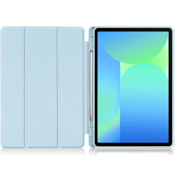 Puzdro pre Samsung Galaxy Tab S10 FE+ Plus, Smartcase s priestorom pre stylus, modré