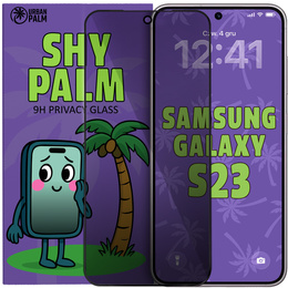 Tmavé sklo na ochranu súkromia Shy Palm pre Samsung Galaxy S23