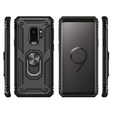 Pancierované obal na mobil pre Samsung Galaxy S9, Nox Case Ring, čierne