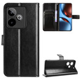 Klapkové puzdro pre Realme GT 7 / 7T, Crazy Horse Wallet, čierne