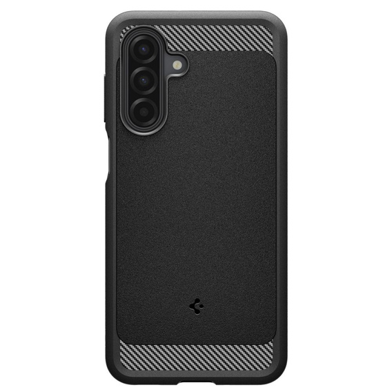 Puzdro Spigen pre Samsung Galaxy A16 4G/ 5G, Rugged Armor MagSafe, čierne + tvrdené sklo 9H
