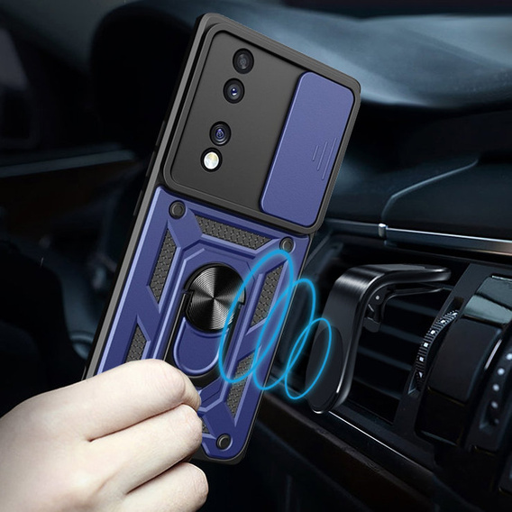 Obal na mobil pre Honor 70 5G, CamShield Slide, modré