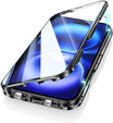 Magnetické puzdro Dual Glass MagSafe pre iPhone 16, čierne