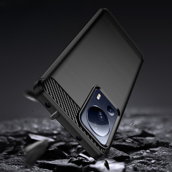 Obal na mobil pre Xiaomi 13 Lite, Carbon, čierne