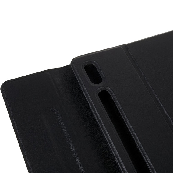 Puzdro + klávesnica Galaxy Tab S7+ Plus / S8+ Plus /S7 FE T730 T733, Pen Slot, čierne