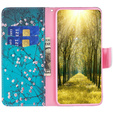 Klapkové puzdro pre Xiaomi 13 Lite, Wallet, sakura, modré
