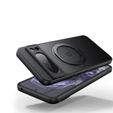 Puzdro pre telefón Google Pixel 8A, Fusion Hybrid Kickstand, pre MagSafe, priehľadné