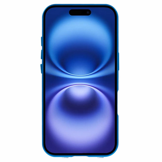 Puzdro pre iPhone 16, Magnetic Dual Glass, modré