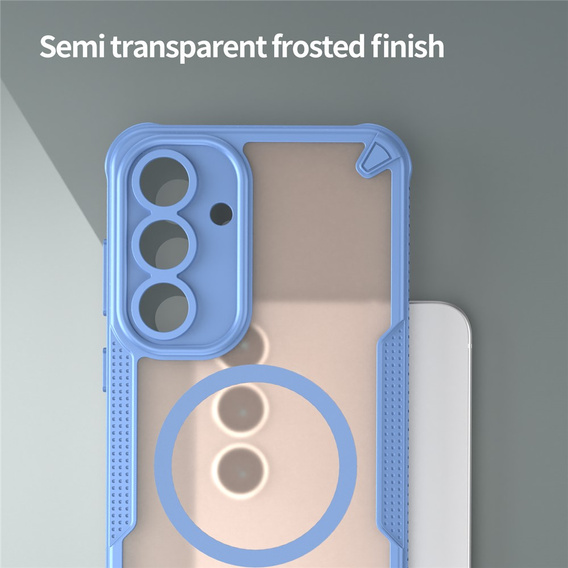 Pancierované puzdro pre Samsung Galaxy S25 FE, pre MagSafe, matné čierne