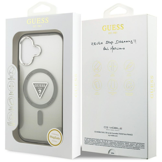 Puzdro GUESS IML Gradient Triangle Logo MagSafe pre iPhone 17