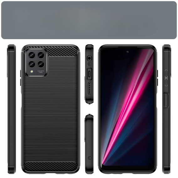 Obal na mobil pre T Phone Pro 5G, Carbon, čierne