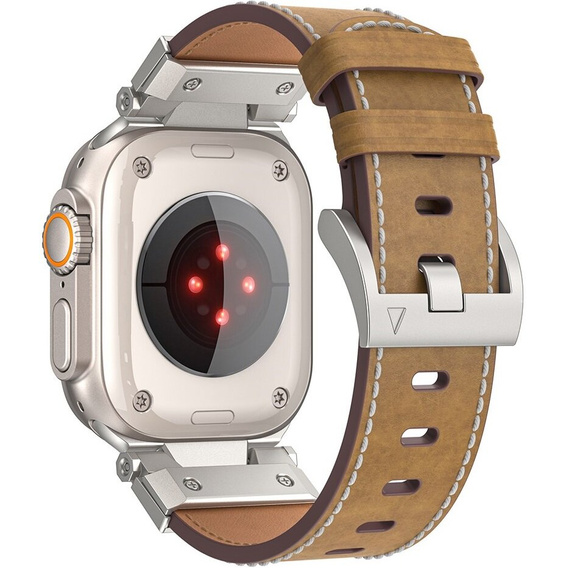 Kožený remienok pre Apple Watch 1/2/3/4/5/6/7/8/9/SE/Ultra/Ultra 2 42/44/45/49MM