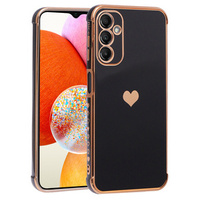 Obal na mobil pre Samsung Galaxy A14 4G/5G, Electro heart, čierne