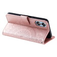 Klapkové puzdro pre Oppo A17, Mandala, ružové rose gold