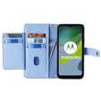 Klapkové puzdro pre Motorola Moto G54 5G, Wallet Zipper Pocket, modré