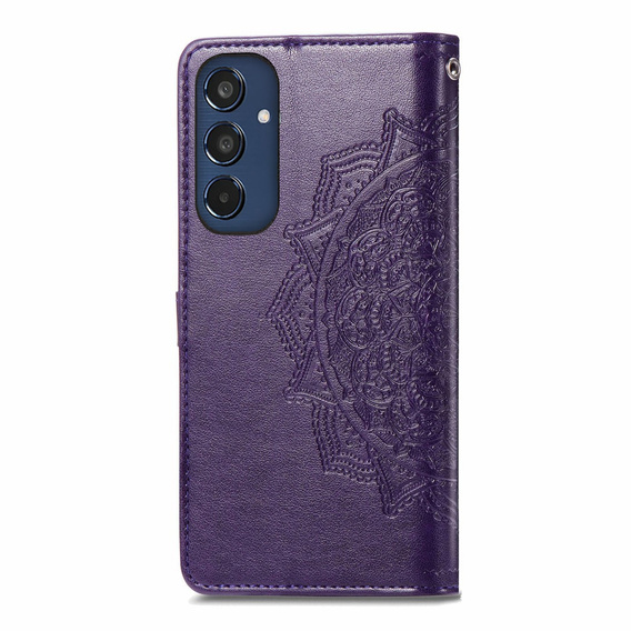 Klapkové puzdro pre Samsung Galaxy M35, Mandala, fialové