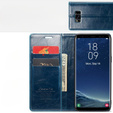 CASEME flipové puzdro pre Samsung Galaxy S8, Waxy Textured, modré