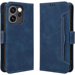 Puzdro s otvorom na kartu pre Oppo Reno 15 Pro, modré