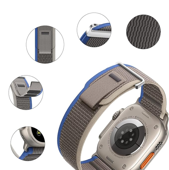 Nylonový remienok pre Apple Watch 1/2/3/4/5/6/7/8/9/10/SE/Ultra/Ultra 2 42/44/45/49MM