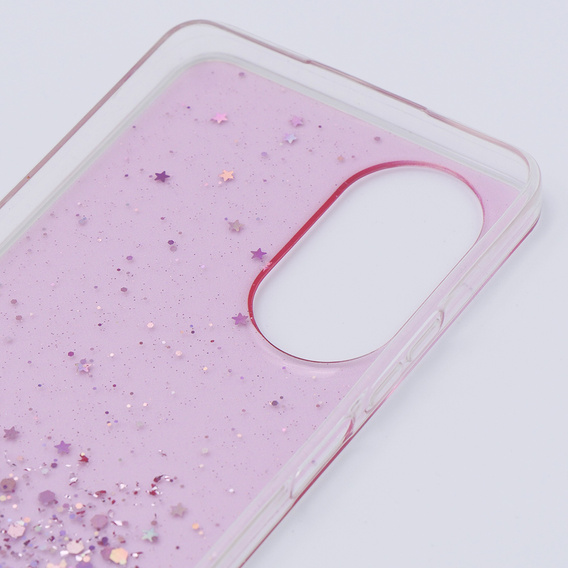 Obal na mobil pre Oppo A58 4G, Glittery, ružové