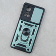 Obal na mobil pre Oppo Reno 10 / 10 Pro, CamShield Slide, zelené
