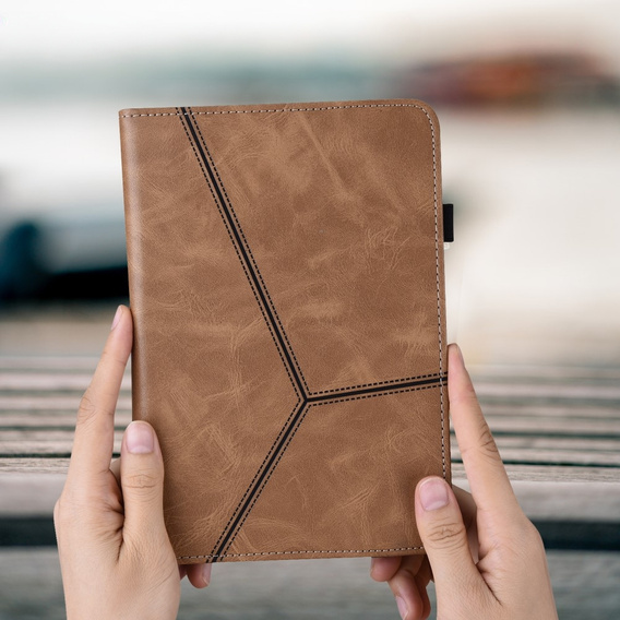 Puzdro pre Samsung Galaxy Tab A9+, Butterfly, hnedé